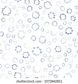Dark BLUE vector seamless  cover with spots. Glitter abstract illustration with blurred drops of rain. Pattern can be used for beautiful websites.