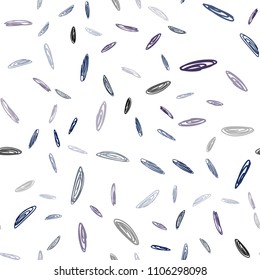 Dark BLUE vector seamless cover with spots. Blurred decorative design in abstract style with bubbles. Pattern can be used for ads, leaflets.