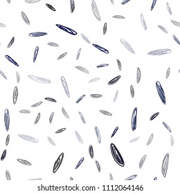 Dark BLUE vector seamless cover with spots. Glitter abstract illustration with blurred drops of rain. Completely new template for your brand book.