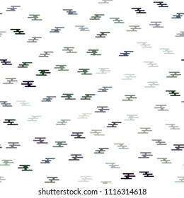 Dark BLUE vector seamless cover with long lines. Lines on blurred abstract background with gradient. Smart design for your business advert.