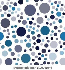 Dark BLUE vector seamless cover with spots. Glitter abstract illustration with blurred drops of rain. Pattern can be used for beautiful websites.
