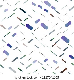 Dark BLUE vector seamless cover with long lines. Decorative shining illustration with lines on abstract template. The pattern can be used for websites.