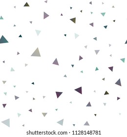 Dark BLUE vector seamless cover in polygonal style. Triangles on abstract background with colorful gradient. Best design for your ad, poster, banner.