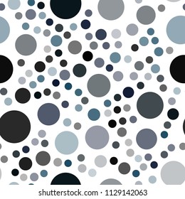 Dark BLUE vector seamless cover with spots. Beautiful colored illustration with blurred circles in nature style. Pattern can be used for futuristic ad, booklets.