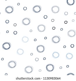 Dark BLUE vector seamless cover with spots. Glitter abstract illustration with blurred drops of rain. Pattern can be used as texture of wallpapers.