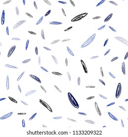 Dark BLUE vector seamless cover with spots. Blurred bubbles on abstract background with colorful gradient. Pattern can be used for futuristic ad, booklets.