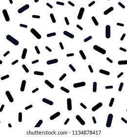 Dark BLUE vector seamless cover with stright stripes. Decorative shining illustration with lines on abstract template. Best design for your ad, poster, banner.