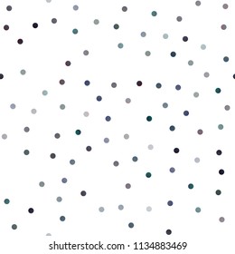 Dark BLUE vector seamless cover with spots. Glitter abstract illustration with blurred drops of rain. Pattern can be used as texture of water, rain drops.