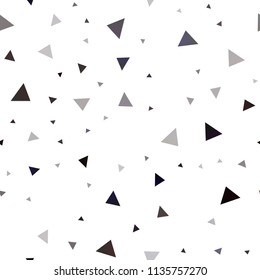 Dark BLUE vector seamless cover in polygonal style. Illustration with set of colorful triangles. Best design for your ad, poster, banner.