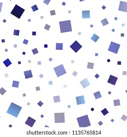 Dark BLUE vector seamless cover in polygonal style. Illustration with set of colorful rectangles. The template can be used as a background.