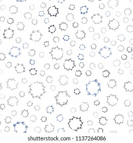 Dark BLUE vector seamless cover with spots. Blurred decorative design in abstract style with bubbles. Pattern can be used as texture of wallpapers.