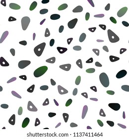 Dark BLUE vector seamless cover in polygonal style with circles. Modern abstract illustration with colorful dots, lines. Pattern for commercials.