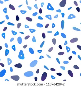 Dark BLUE vector seamless cover in polygonal style with circles. Abstract gradient illustration with circles, triangles. Pattern for busines ad, booklets, leaflets