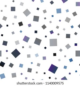 Dark BLUE vector seamless cover in polygonal style. Illustration with set of colorful rectangles. Best design for your ad, poster, banner.