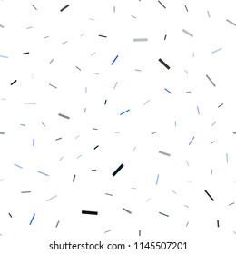 Dark BLUE vector seamless cover with long lines. Decorative shining illustration with lines on abstract template. Smart design for your business advert.