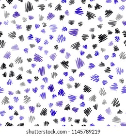 Dark BLUE vector seamless cover with stright stripes. Blurred decorative design in simple style with lines. Smart design for your business advert.