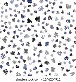 Dark BLUE vector seamless cover with stright stripes. Lines on blurred abstract background with gradient. Pattern for your busines websites.