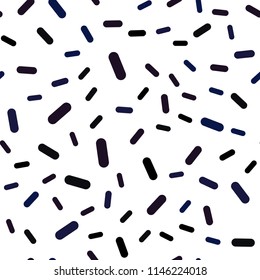 Dark BLUE vector seamless cover with stright stripes. Decorative shining illustration with lines on abstract template. Pattern for your busines websites.