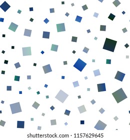 Dark BLUE vector seamless cover in polygonal style. Glitter abstract illustration with rectangular shapes. Smart design for your business advert.