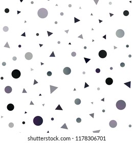 Dark BLUE vector seamless cover in polygonal style with circles. Circles, lines on abstract background with colorful gradient. Trendy design for wallpaper, fabric makers.