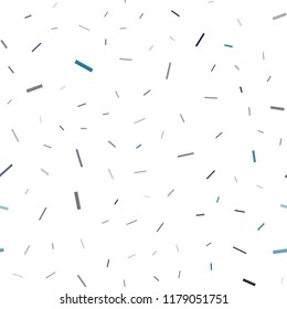 Dark BLUE vector seamless cover with long lines. Glitter abstract illustration with colored sticks. The template can be used as a background.