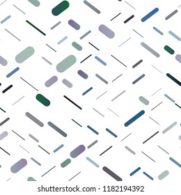 Dark BLUE vector seamless cover with long lines. Decorative shining illustration with lines on abstract template. The pattern can be used for busines ad, booklets, leaflets