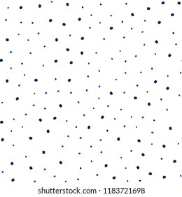 Dark BLUE vector seamless cover with spots. Abstract illustration with colored bubbles in nature style. Design for textile, fabric, wallpapers.