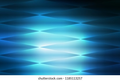 Dark BLUE vector seamless cover in polygonal style. Modern abstract illustration with colorful rectangles. Design for textile, fabric, wallpapers.