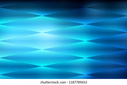 Dark BLUE vector seamless cover in polygonal style. Abstract gradient illustration with rectangles. Pattern for trendy fabric, wallpapers.