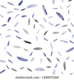 Dark BLUE vector seamless cover with spots. Glitter abstract illustration with blurred drops of rain. Pattern can be used for ads, leaflets.