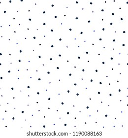Dark BLUE vector seamless cover with spots. Abstract illustration with colored bubbles in nature style. Template for business cards, websites.