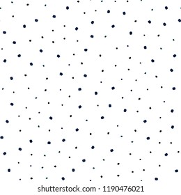 Dark BLUE vector seamless cover with spots. Glitter abstract illustration with blurred drops of rain. Pattern for design of fabric, wallpapers.