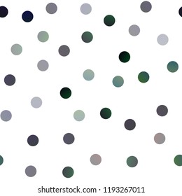 Dark BLUE vector seamless cover with spots. Beautiful colored illustration with blurred circles in nature style. Beautiful design for your business natural advert.