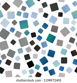 Dark BLUE vector seamless cover in polygonal style. Abstract gradient illustration with rectangles. Smart design for your business advert.