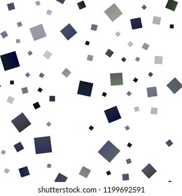 Dark BLUE vector seamless cover in polygonal style. Glitter abstract illustration with rectangular shapes. Smart design for your business advert.