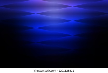 Dark BLUE vector seamless cover in polygonal style. Illustration with set of colorful rectangles. Template for business cards, websites.