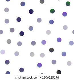 Dark BLUE vector seamless cover with spots. Modern abstract illustration with colorful water drops. Beautiful design for your business natural advert.