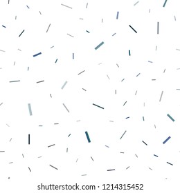 Dark BLUE vector seamless cover with long lines. Blurred decorative design in simple style with lines. The template can be used as a background.