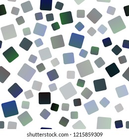 Dark BLUE vector seamless cover in polygonal style. Modern abstract illustration with colorful rectangles. Smart design for your business advert.
