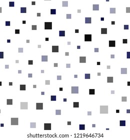 Dark BLUE vector seamless cover in polygonal style. Decorative design in abstract style with rectangles. Modern template for your landing page.