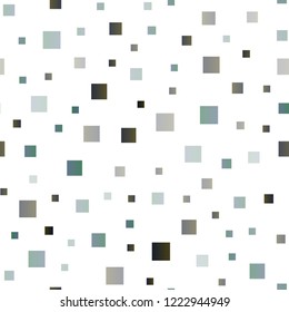 Dark BLUE vector seamless cover in polygonal style. Beautiful illustration with rectangles and squares. Pattern for busines ad, booklets, leaflets