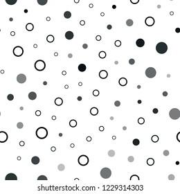 Dark BLUE vector seamless cover with spots. Glitter abstract illustration with blurred drops of rain. Trendy design for wallpaper, fabric makers.