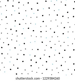 Dark BLUE vector seamless cover with spots. Blurred bubbles on abstract background with colorful gradient. Pattern for design of window blinds, curtains.
