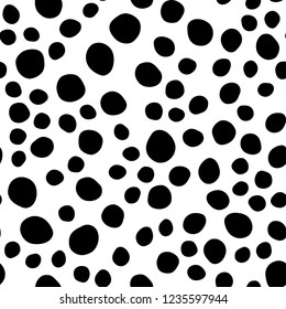 Dark BLUE vector seamless cover with circles. Colorful illustration with blurred circles in nature style. Template for business cards, websites.