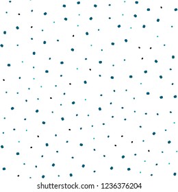 Dark BLUE vector seamless cover with spots. Blurred decorative design in abstract style with bubbles. Template for business cards, websites.