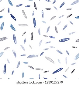 Dark BLUE vector seamless cover with spots. Illustration with set of shining colorful abstract circles. Pattern can be used for beautiful websites.