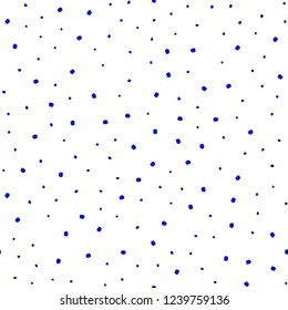 Dark BLUE vector seamless cover with spots. Blurred decorative design in abstract style with bubbles. Design for textile, fabric, wallpapers.