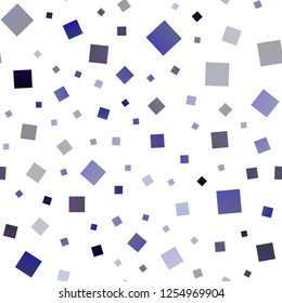 Dark BLUE vector seamless cover in polygonal style. Abstract gradient illustration with rectangles. Pattern for commercials.