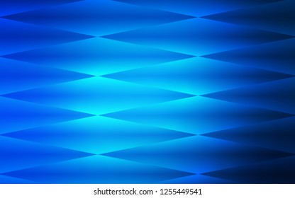 Dark BLUE vector seamless cover in polygonal style. Illustration with set of colorful rectangles. Pattern for design of fabric, wallpapers.