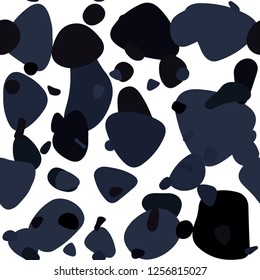 Dark BLUE vector seamless cover with spots. Blurred bubbles on abstract background with colorful gradient. Pattern for trendy fabric, wallpapers.